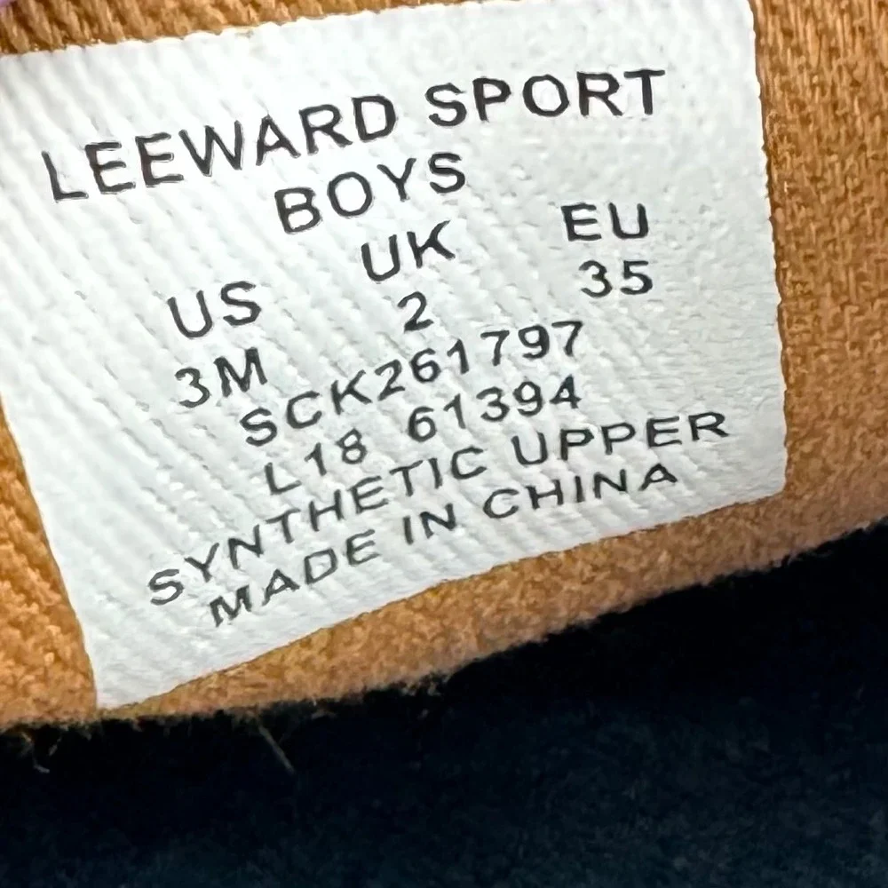 Sperry Leeward Sport Boat Shoes Boys Size 3M Tan Brown Nautical Sperry Topsider